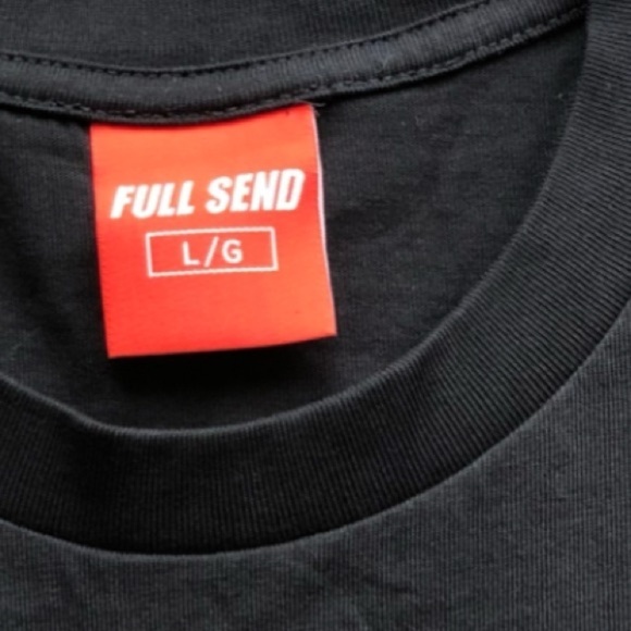 Full Send Mens T-shirt Crewneck Full Send Graphic Billion Dollar Baby Black L - Picture 6 of 6